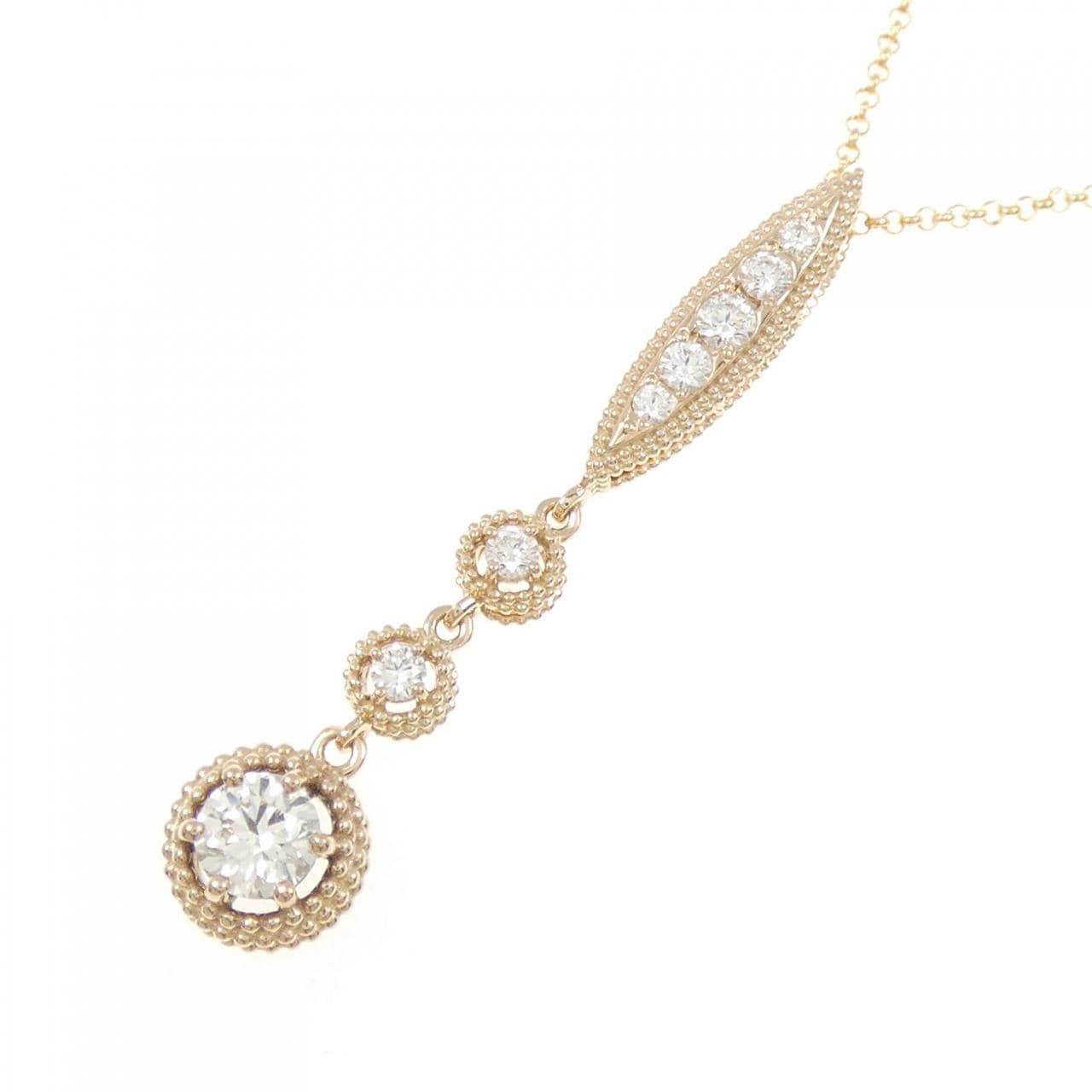 K18PG ダイヤモンド ネックレス 0.277CT