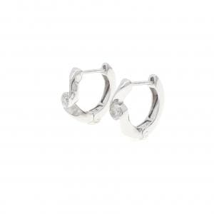 K18WG ダイヤモンド ピアス 0.10CT