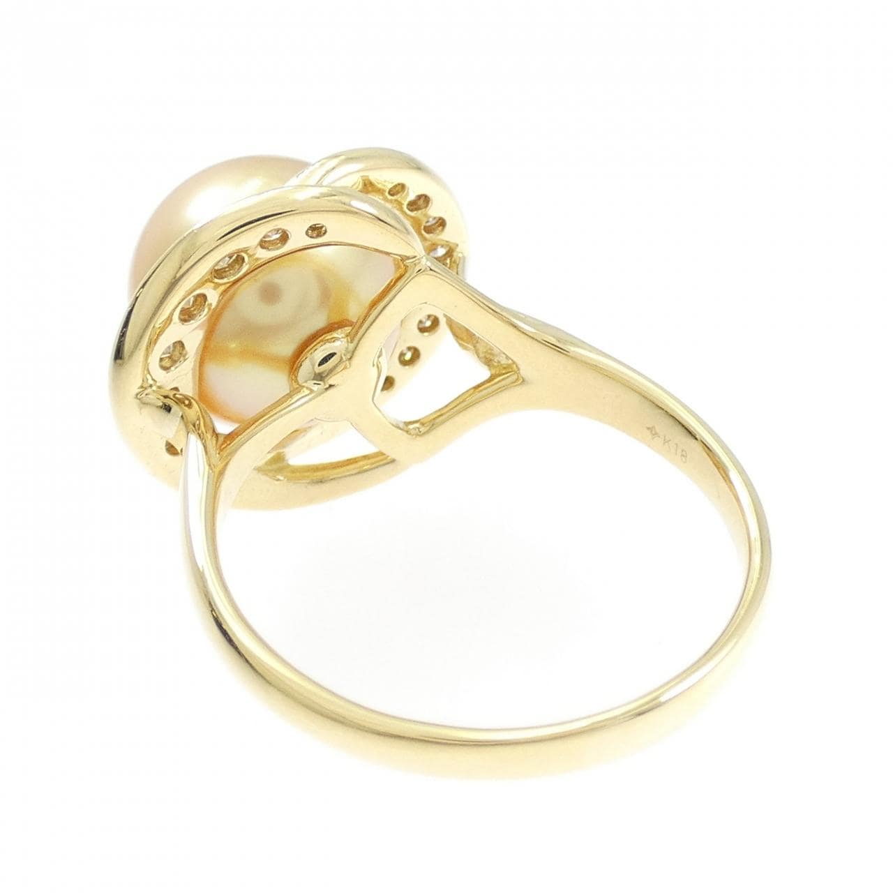 ジーエスティービー 白蝶パール リング 11.7mm