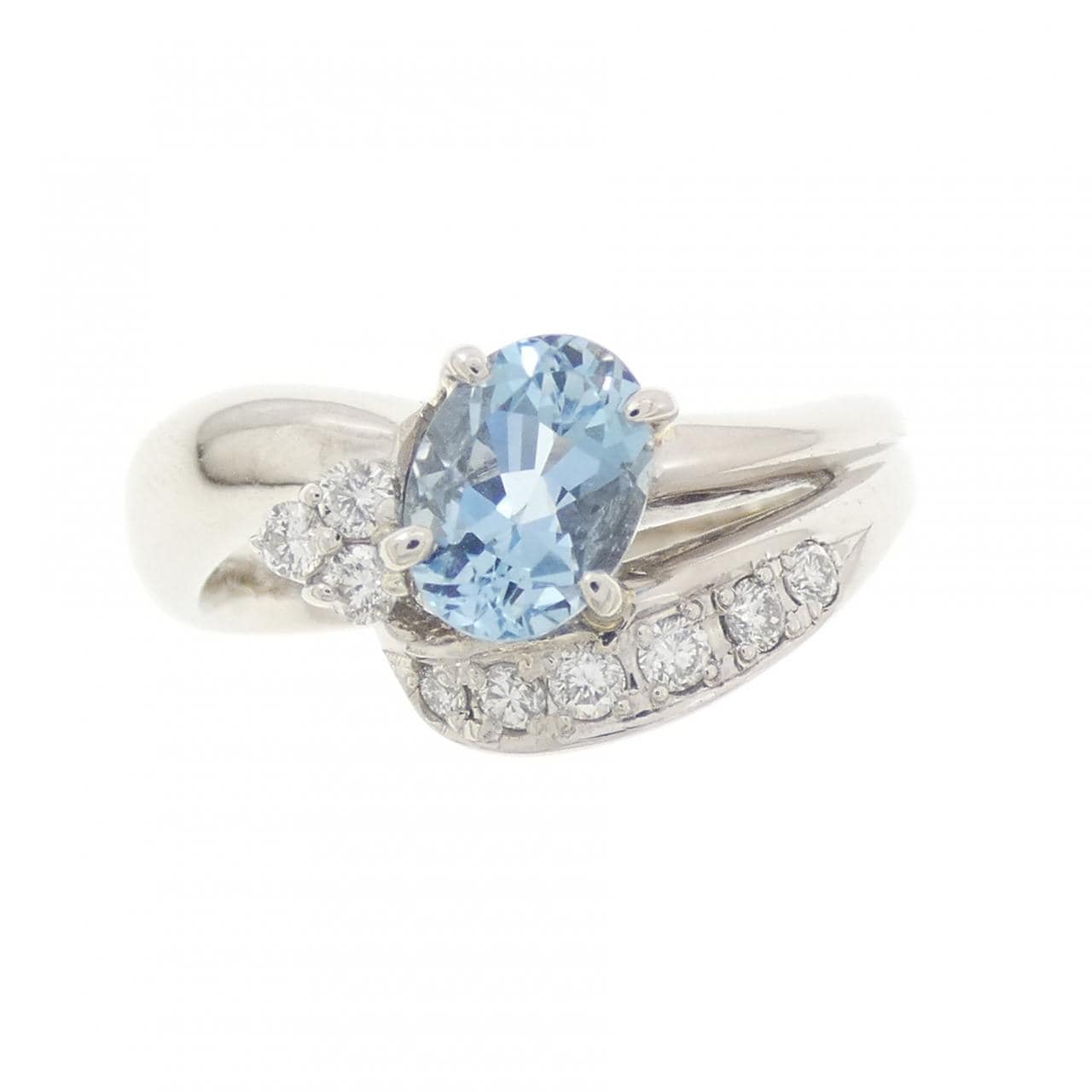 PT900 アクアマリン リング 0.70CT