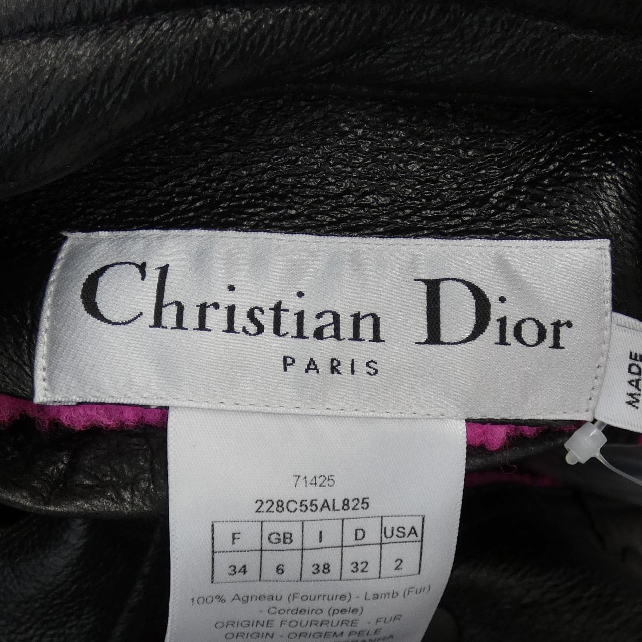 クリスチャンディオール CHRISTIAN DIOR ムートンコート