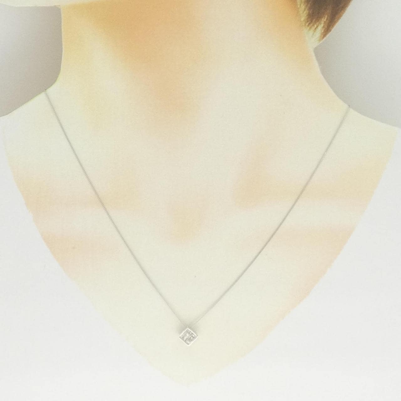 K18WG ダイヤモンド ネックレス 0.20CT