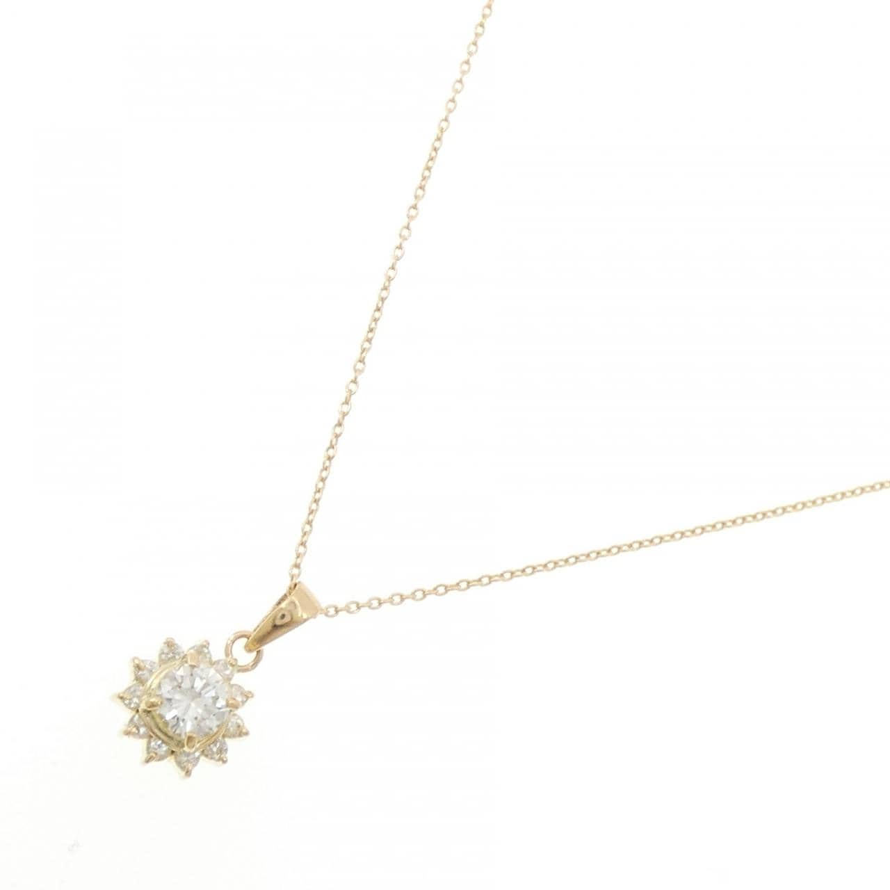 K18YG ダイヤモンド ネックレス 0.41CT