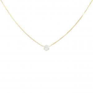 K18YG ソリティア ダイヤモンド ネックレス 0.23CT
