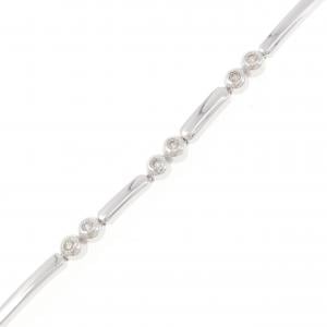 K18WG ダイヤモンド ブレスレット 0.25CT
