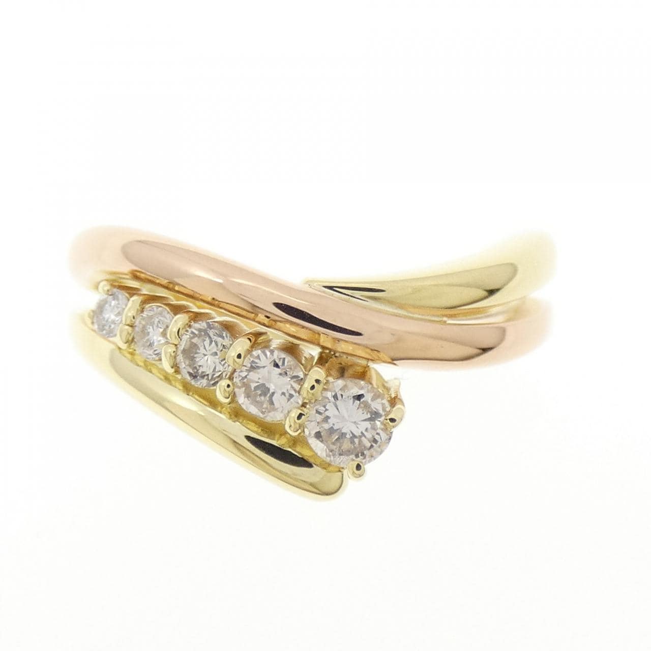 K18YG/K18PG ダイヤモンド リング 0.30CT