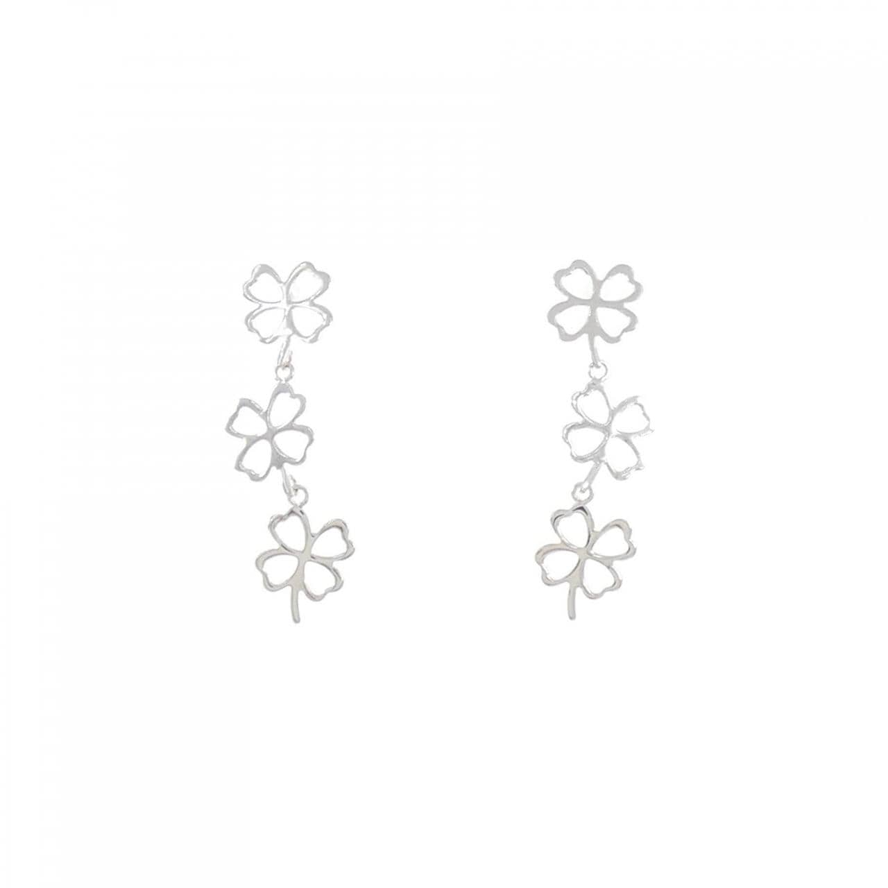 K14WG Clover Earrings