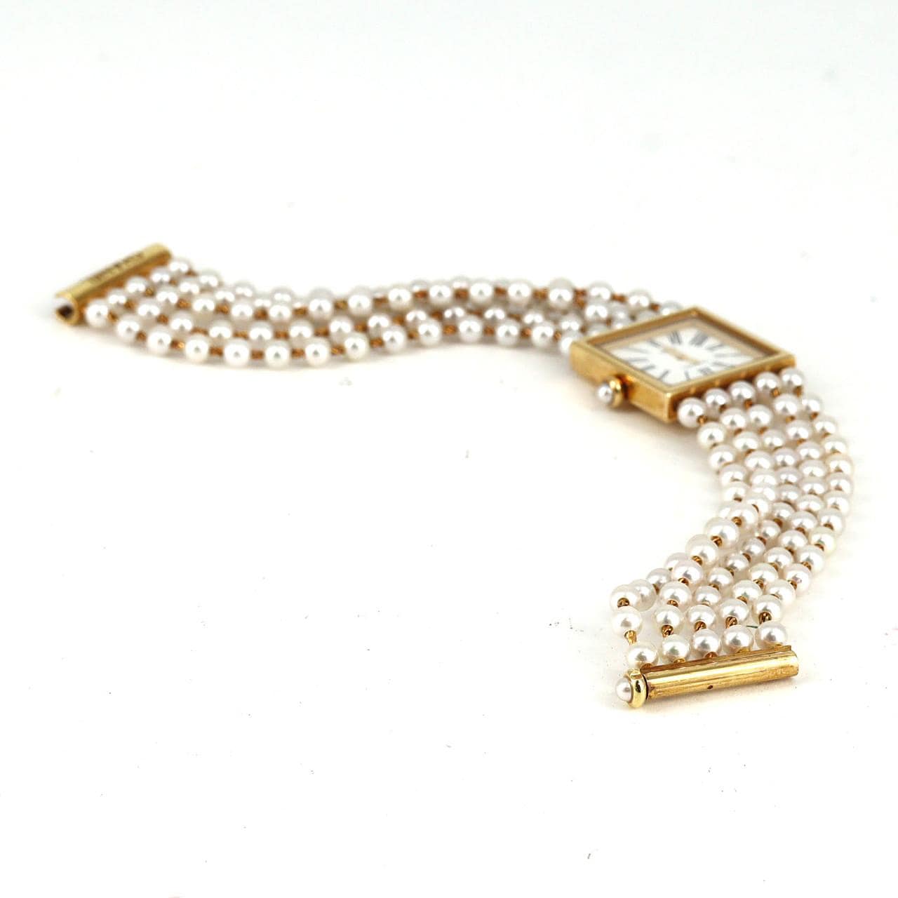 【ノーメンテナンス還元価格】シャネル マドモアゼル YG･パールブレス Lサイズ H0007 YG クォーツ