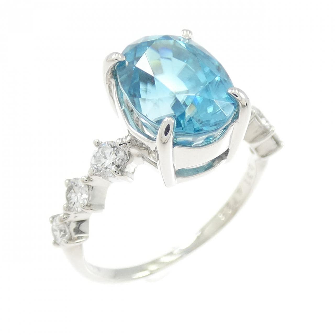 PT900 ジルコン リング 4.728CT