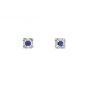 【新品】PT900 サファイヤ ピアス 0.26CT