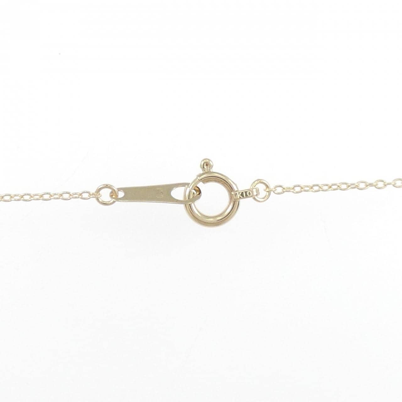 【リメイク】K10YG フラワー ダイヤモンド ネックレス 0.20CT