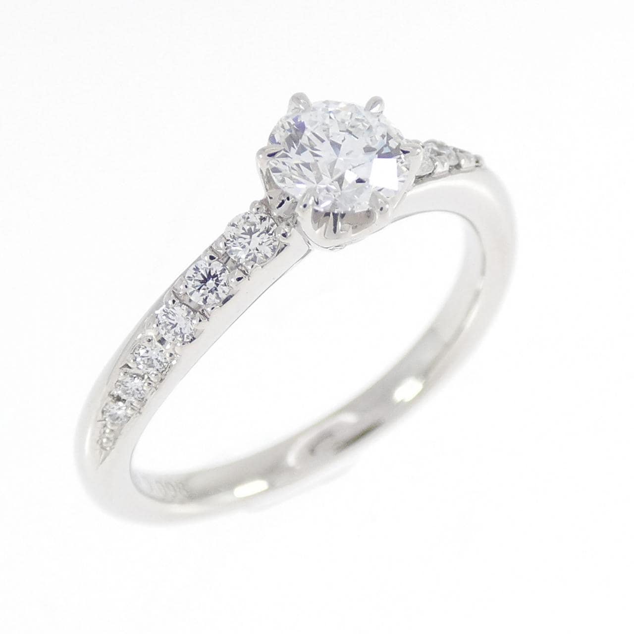 PT950 ダイヤモンド リング 0.308CT D VVS1 EXT H&C