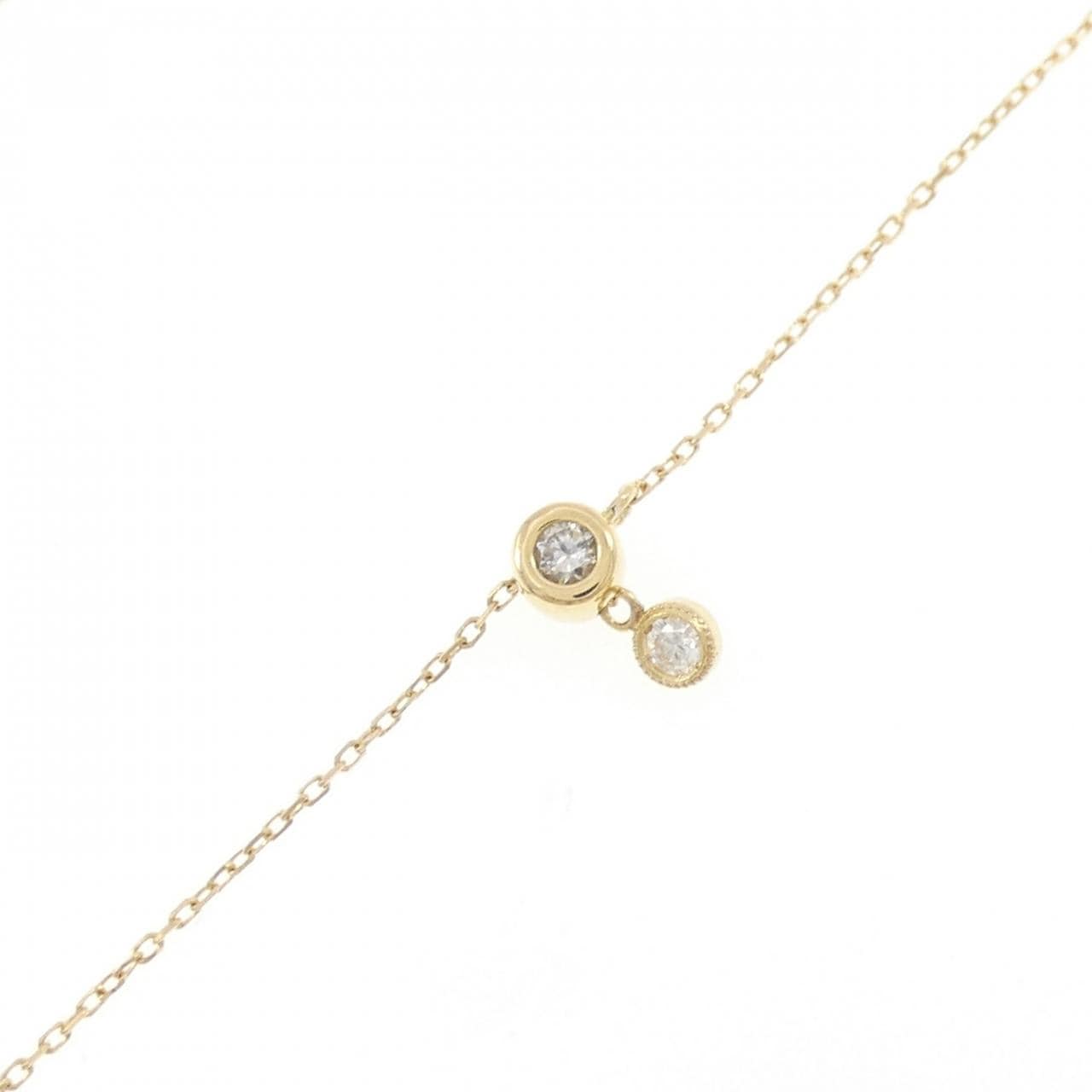 0.04ctダイヤモンド付バングル コメ兵｜K18YG ダイヤモンド ブレスレット 0.04CT｜ジュエリー