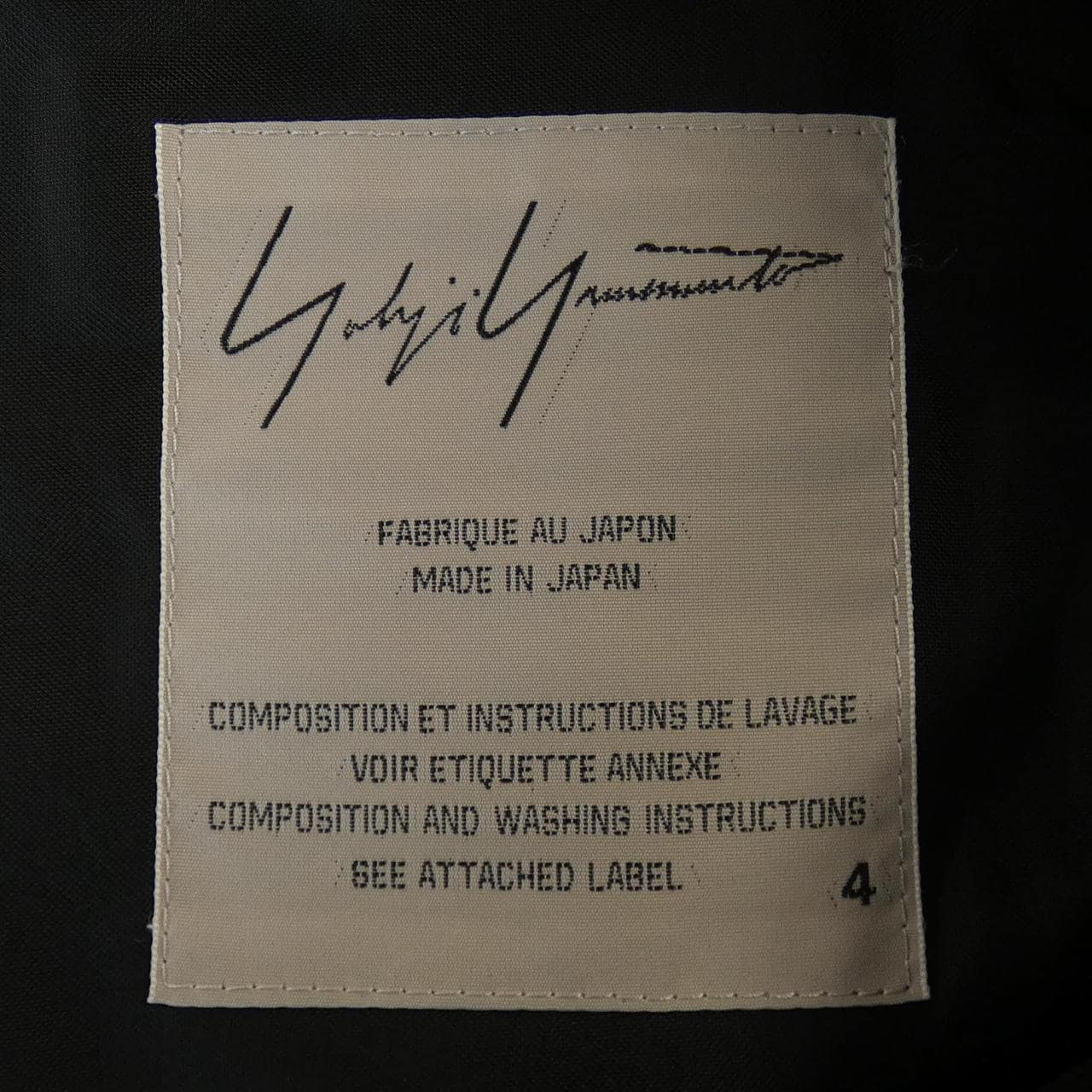 ヨウジヤマモト YOHJI YAMAMOTO FN-J06-100 コート