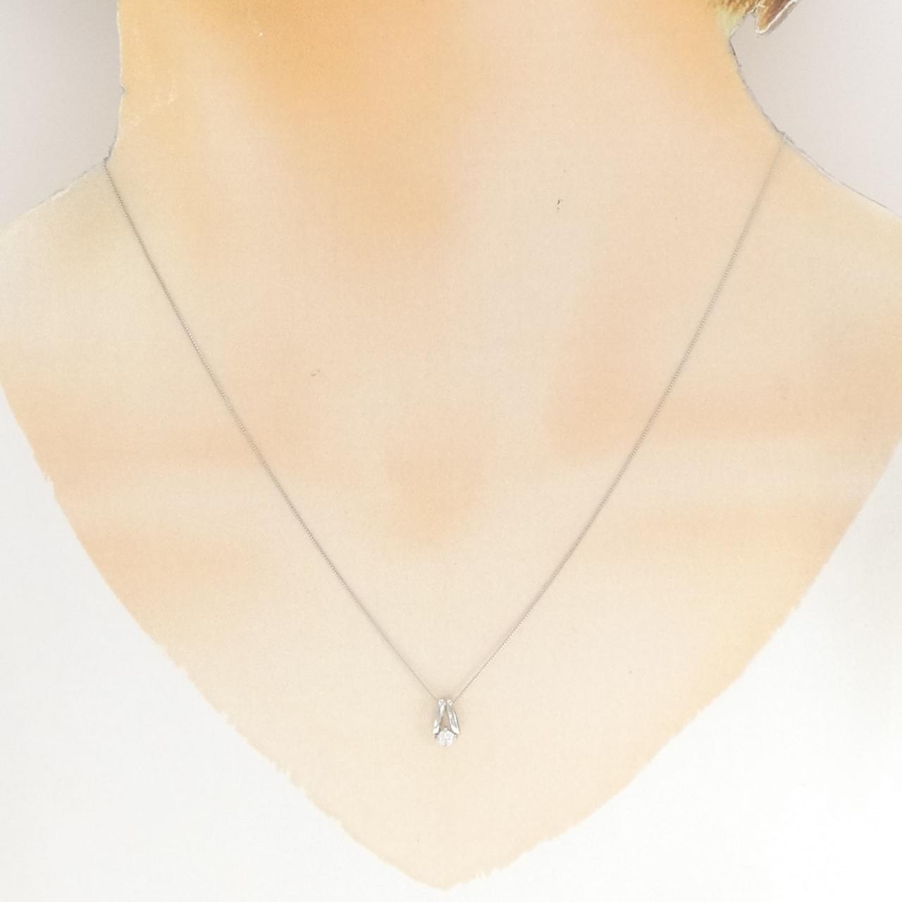 PT900/PT850 ダイヤモンド ネックレス 0.08CT