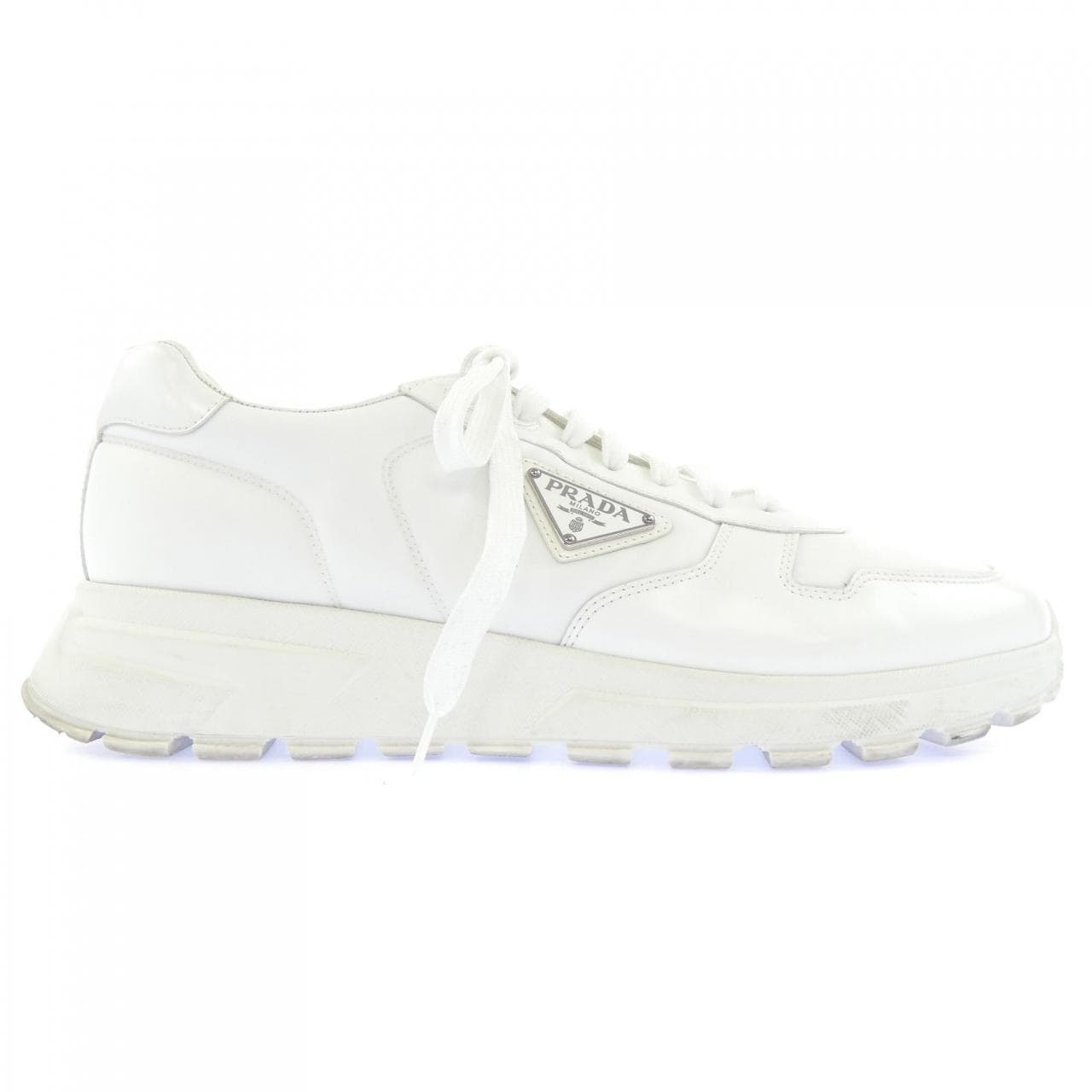 プラダ PRADA ブラッシュドレザースニーカ- 2EE369 トライアングルロゴ スニーカー