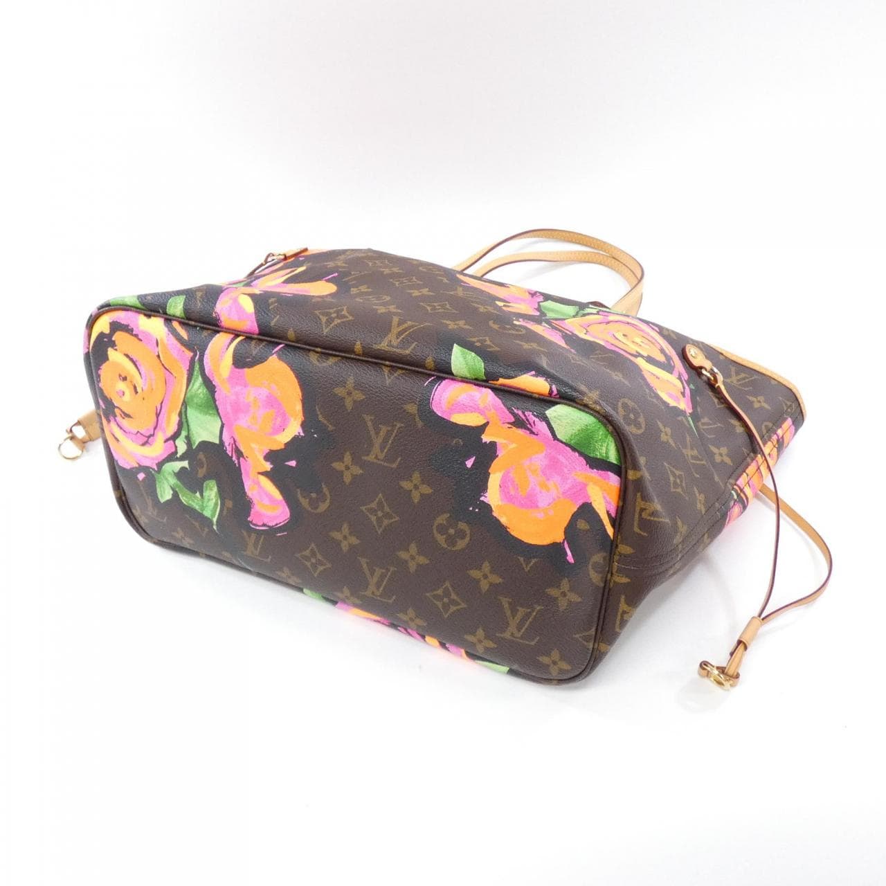 LOUIS VUITTON Monogram Rose (Stephen Sprouse) Neverfull MM M48613 Bag