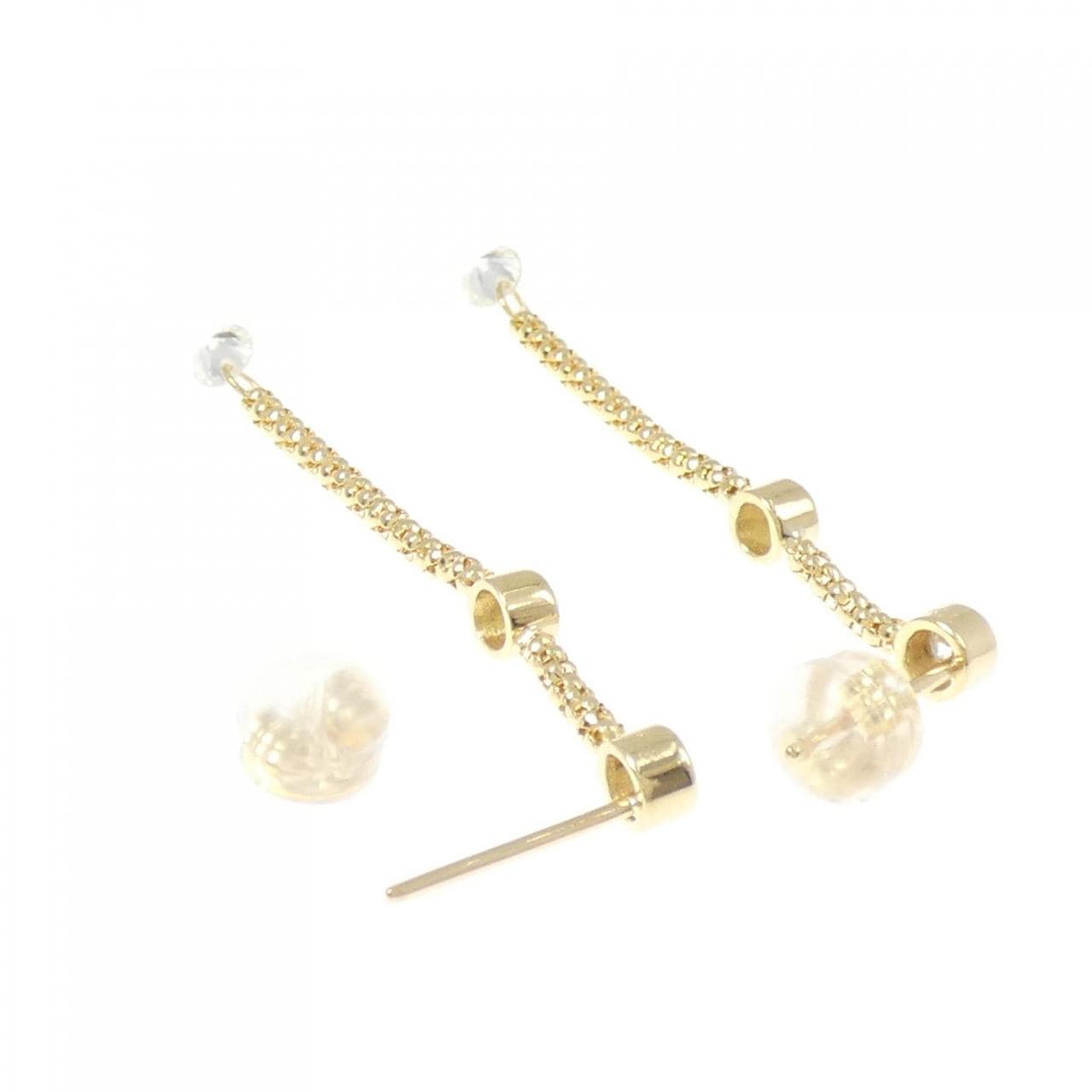 K18YG ダイヤモンド ピアス 0.64CT