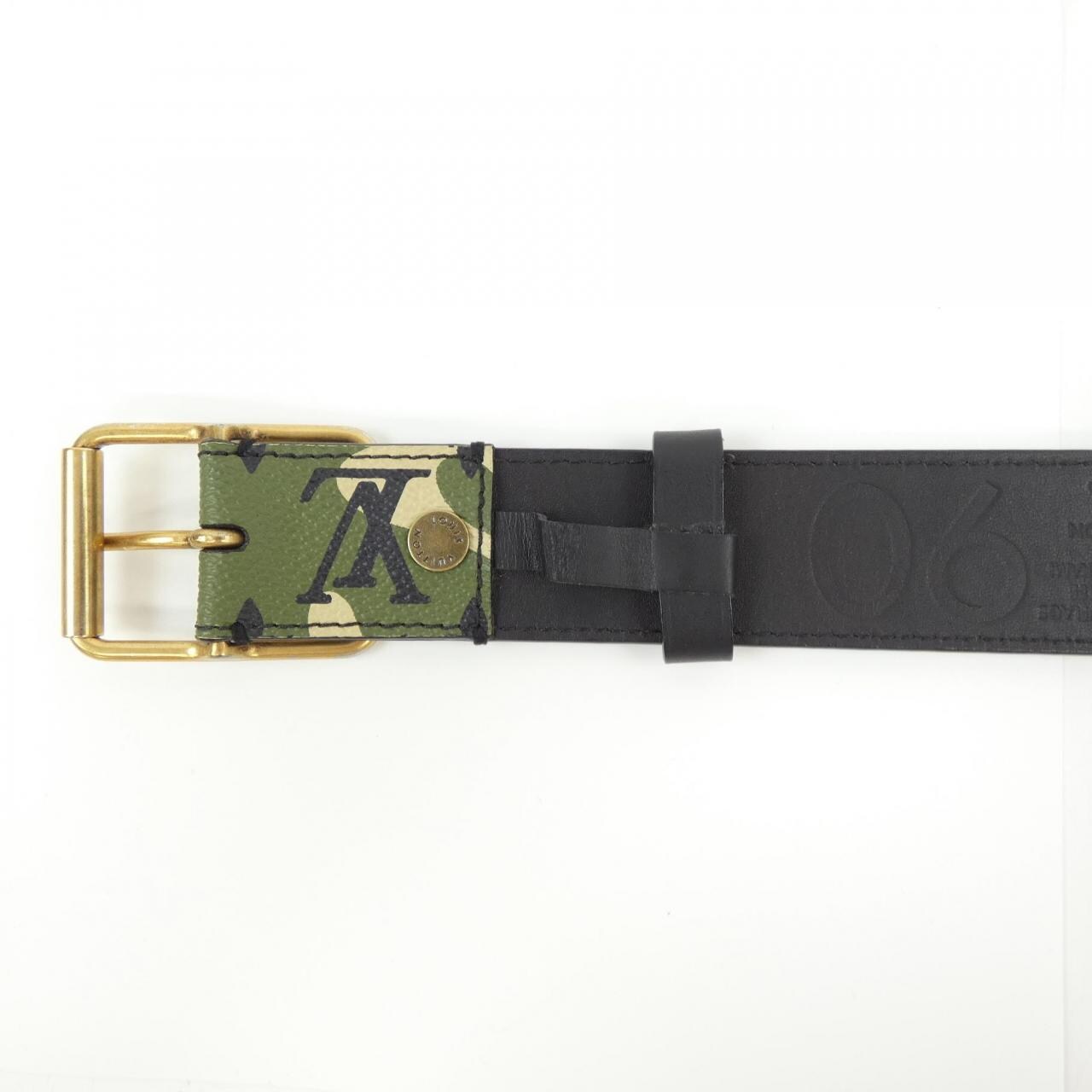 ルイヴィトン LOUIS VUITTON サンチュール モノグラモフラージュ 35mm 村上隆 M9646 BELT