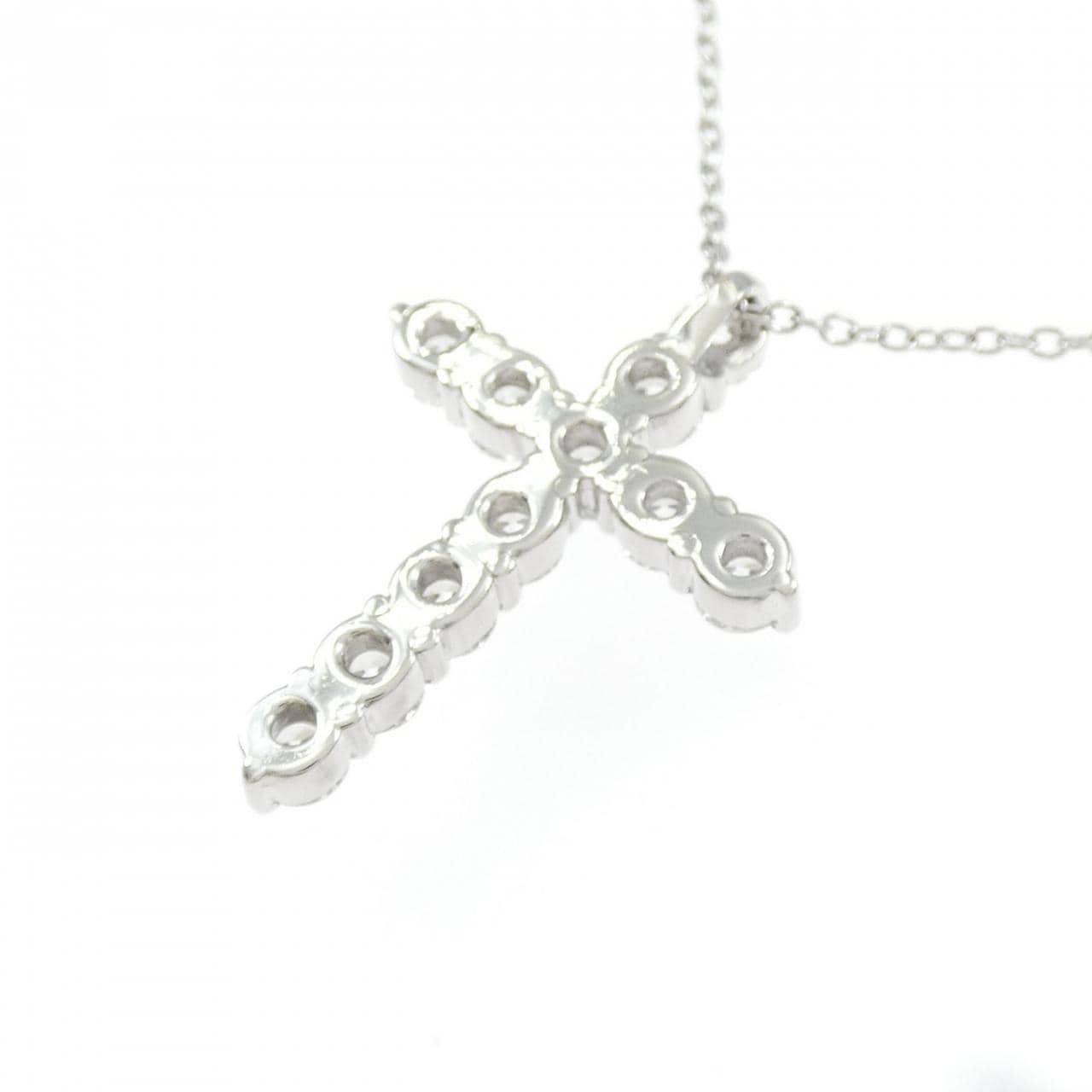 PT850 クロス ダイヤモンド ネックレス 1.19CT