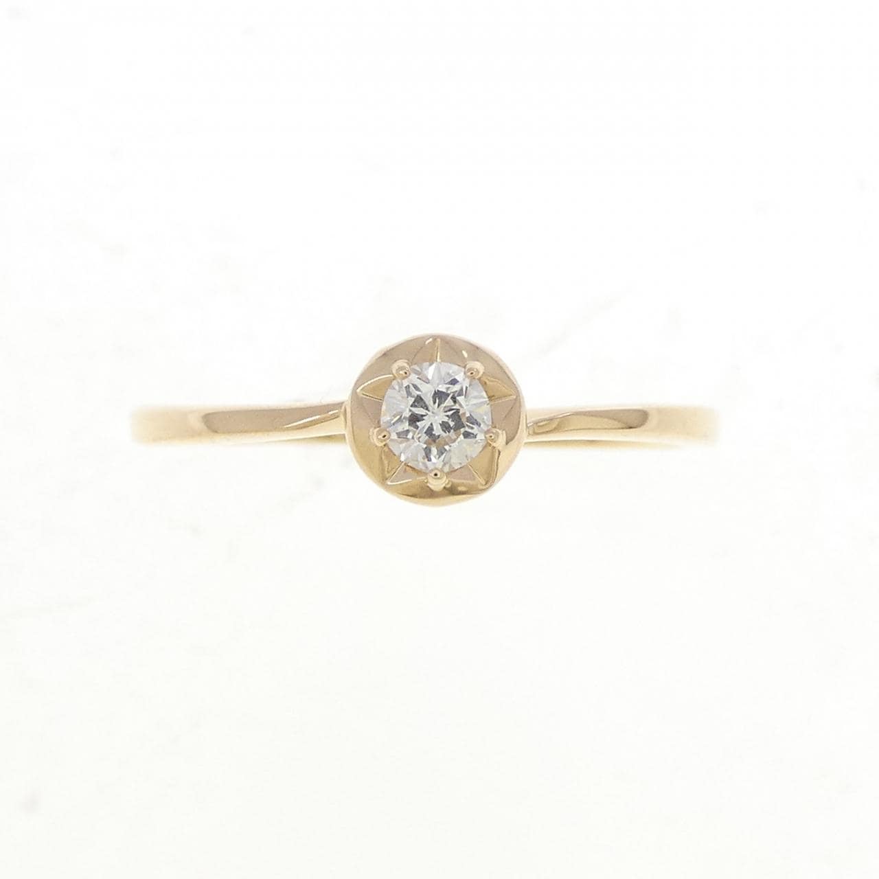 K18YG ダイヤモンド リング 0.114CT