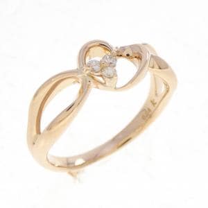 クミキョク ハート ダイヤモンド リング 0.04CT