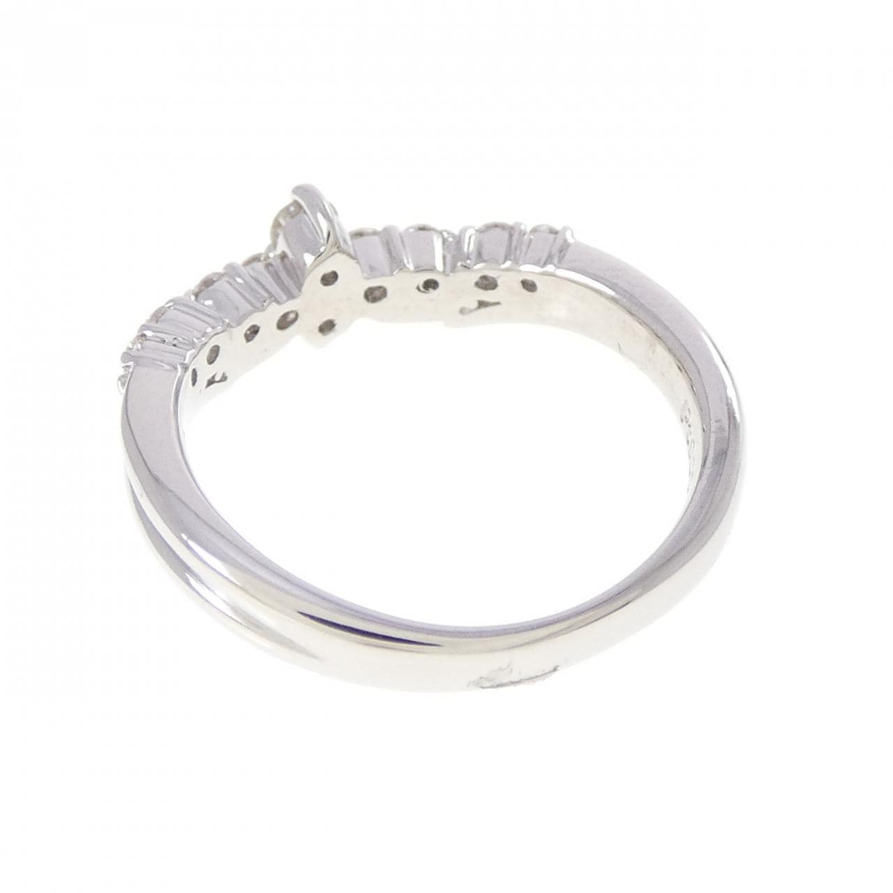PT900 ダイヤモンド ピンキーリング 0.20CT