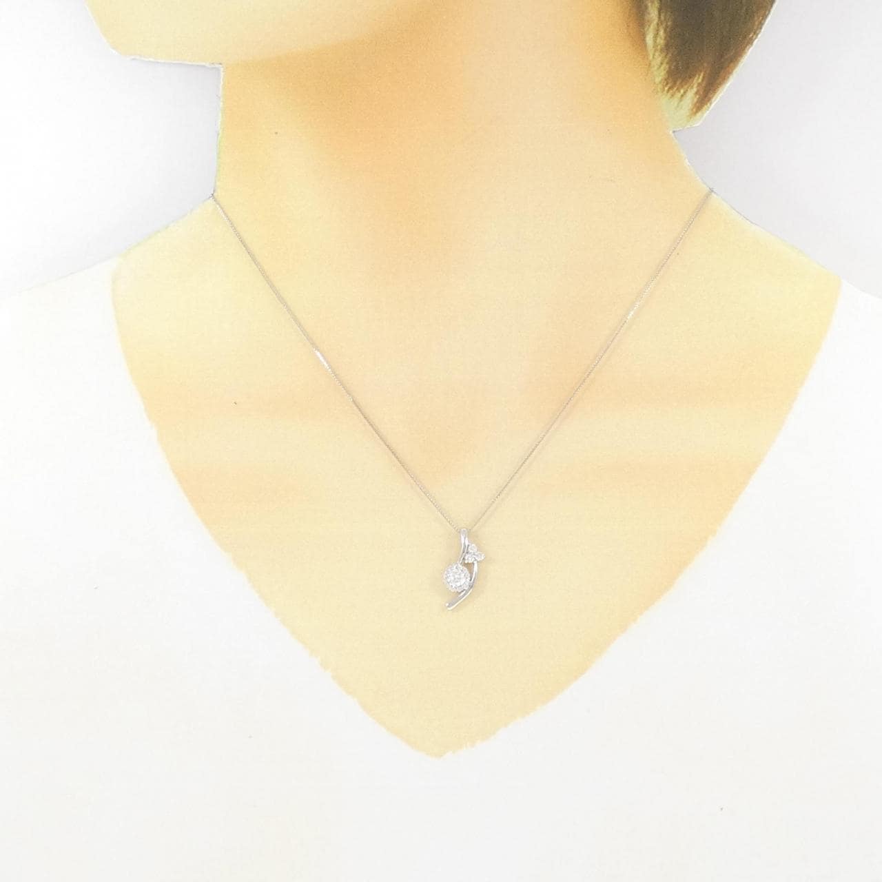 PT ダイヤモンド ネックレス 0.209CT