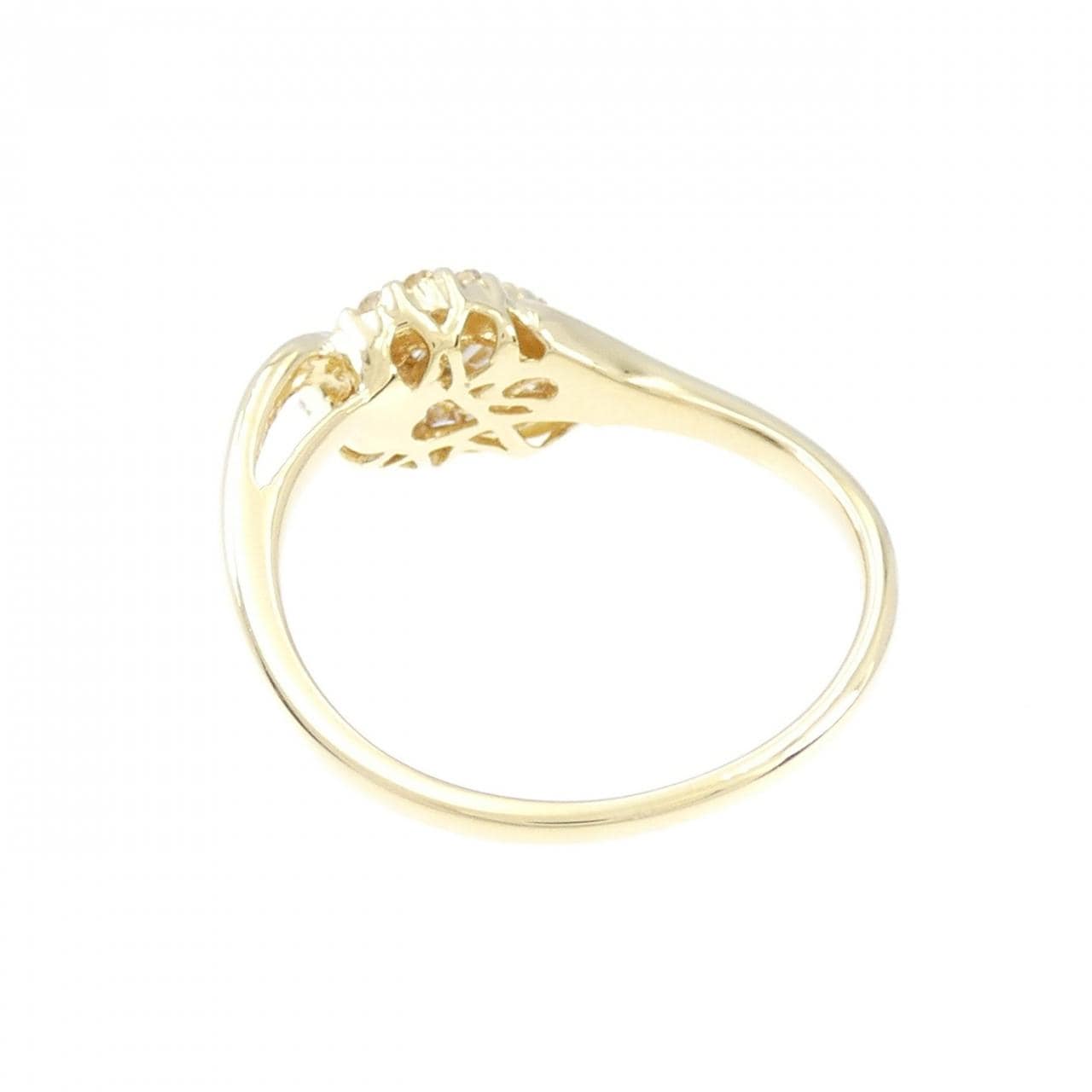 K18YG leaf Diamond ring 0.30CT