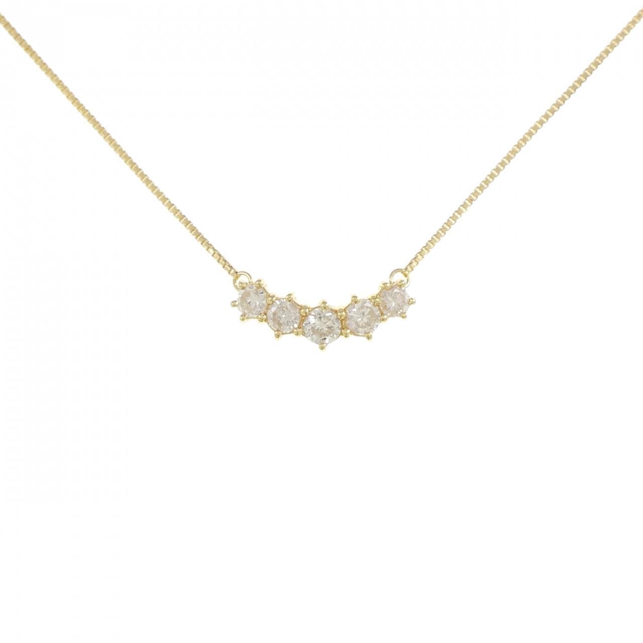 K18YG ダイヤモンド ネックレス 0.53CT