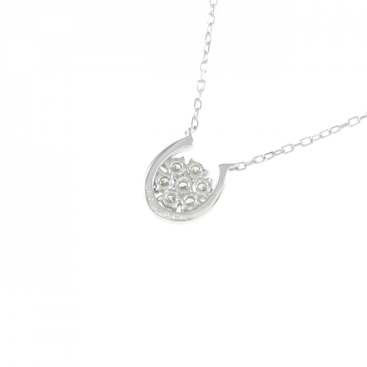 K18WG ダイヤモンド ネックレス 0.15CT