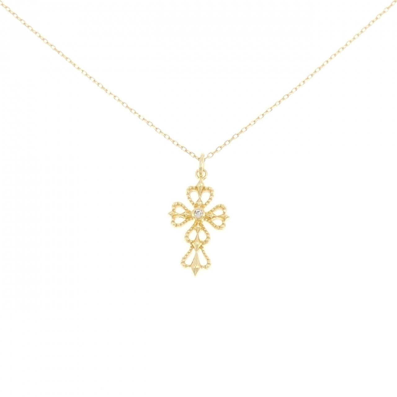 K18YG ダイヤモンド ネックレス 0.01CT