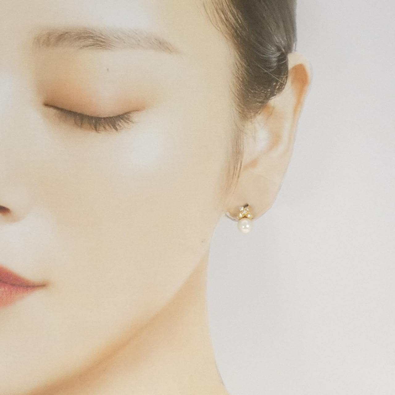 K18YG アコヤパール ピアス 6.1mm