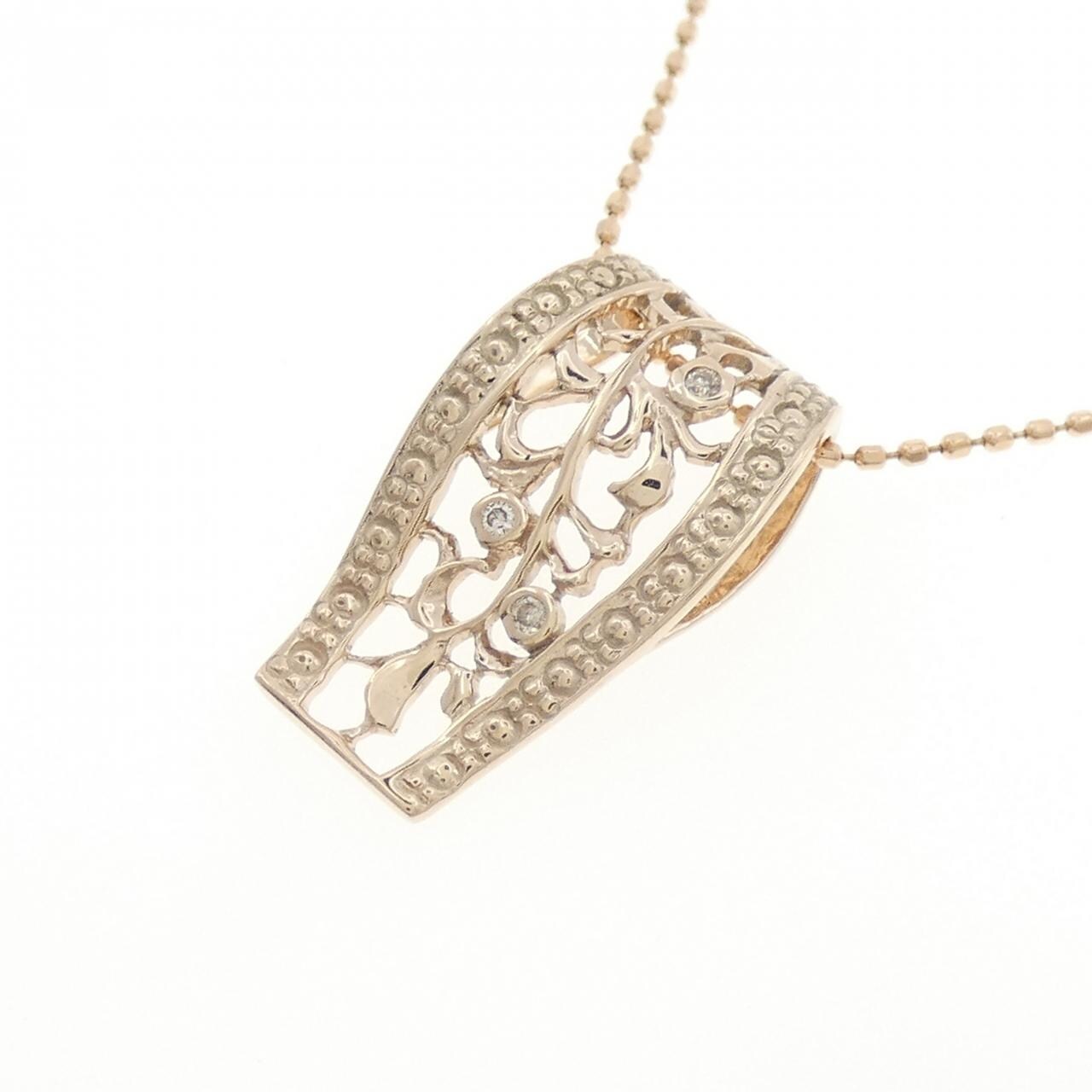 K10PG ダイヤモンド ネックレス 0.02CT