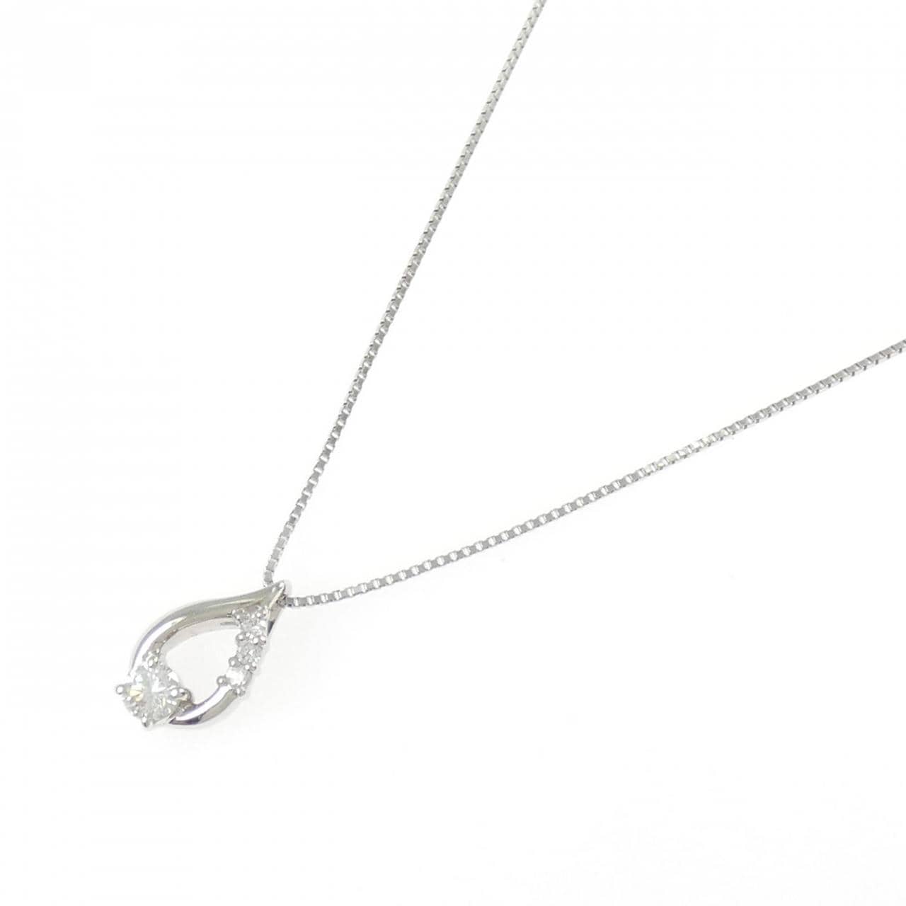 PT900/PT850 ダイヤモンド ネックレス 0.222CT D VS1 Fair
