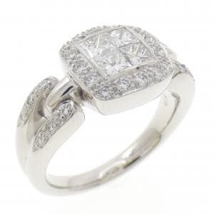 K18WG ダイヤモンド リング 0.89CT