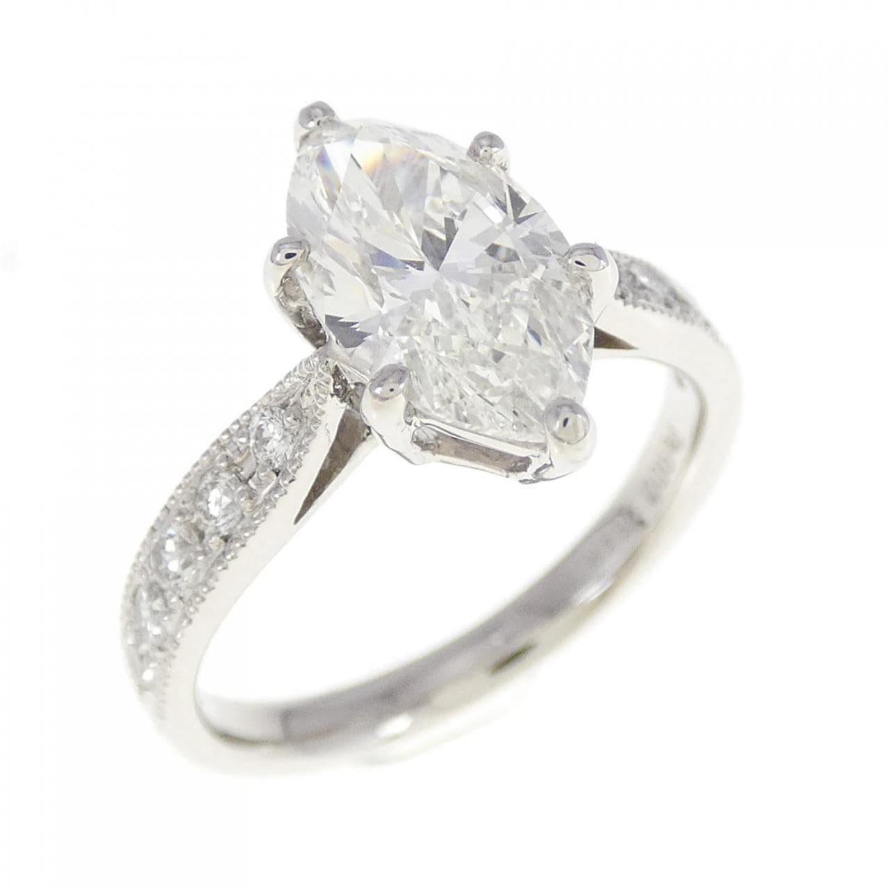[Remake] PT Diamond Ring 1.648CT G SI1 Marquise Cut