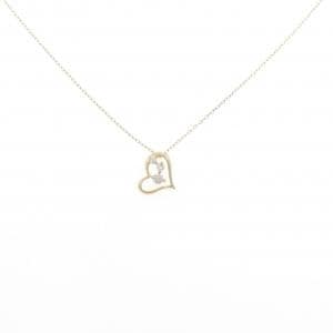 【新品】K18YG ハート ダイヤモンド ネックレス 0.05CT