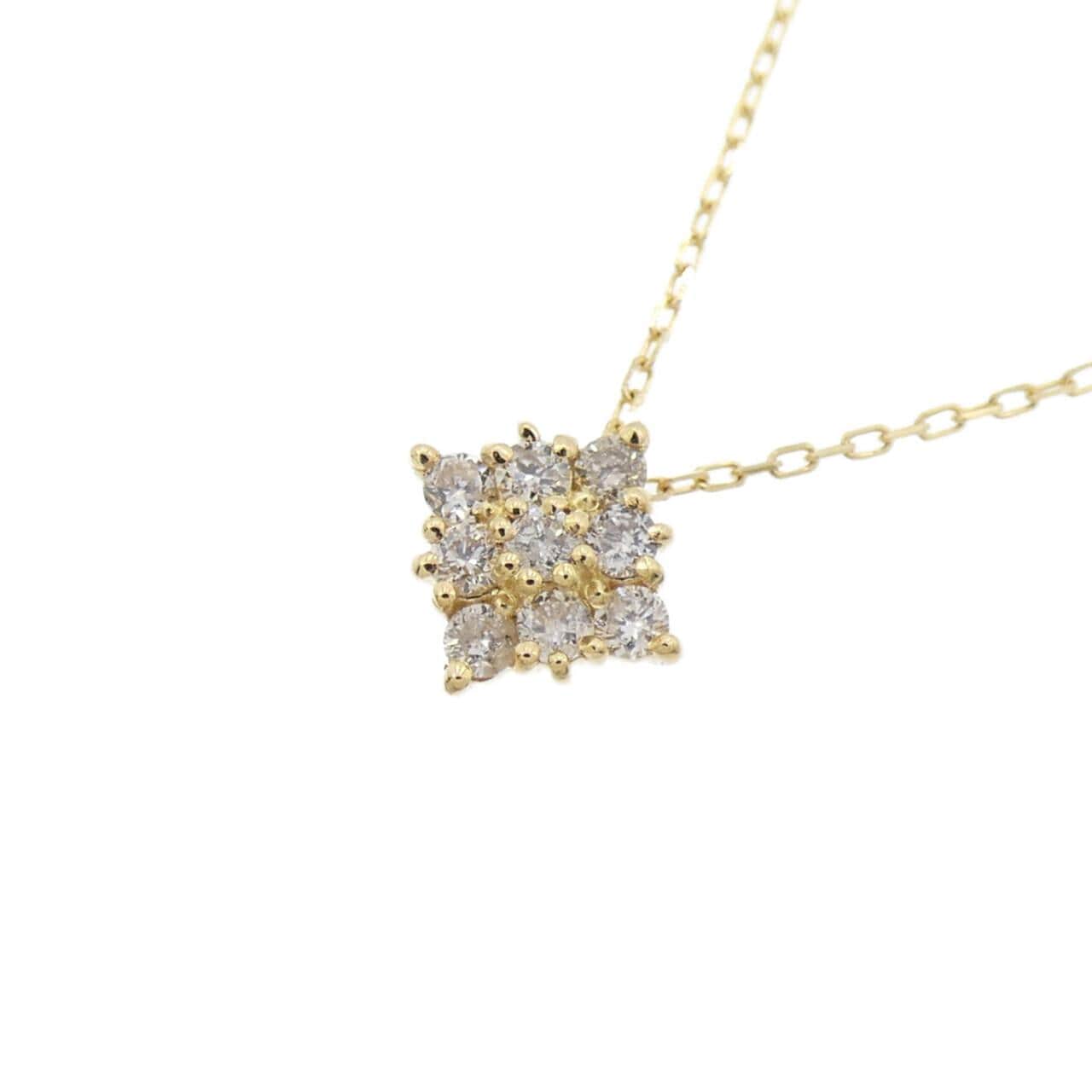 【新品】K18YG ダイヤモンド ネックレス 0.10CT