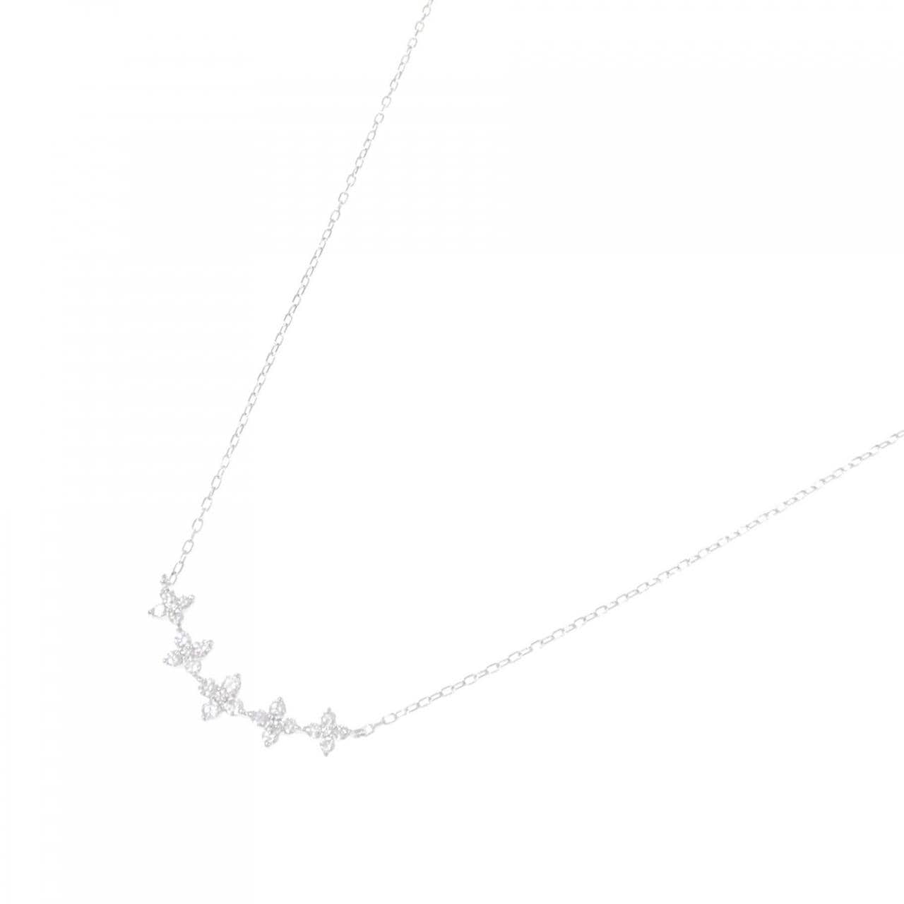 K18WG ダイヤモンド ネックレス 0.31CT