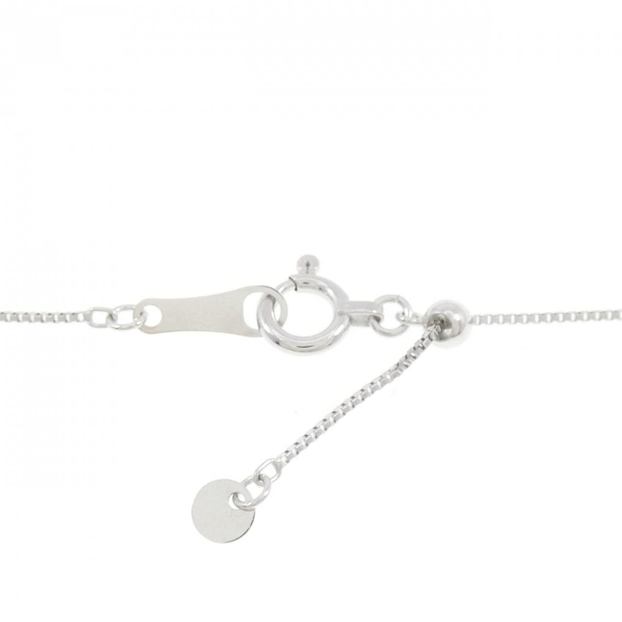 K18WG クロス ダイヤモンド ネックレス 0.15CT