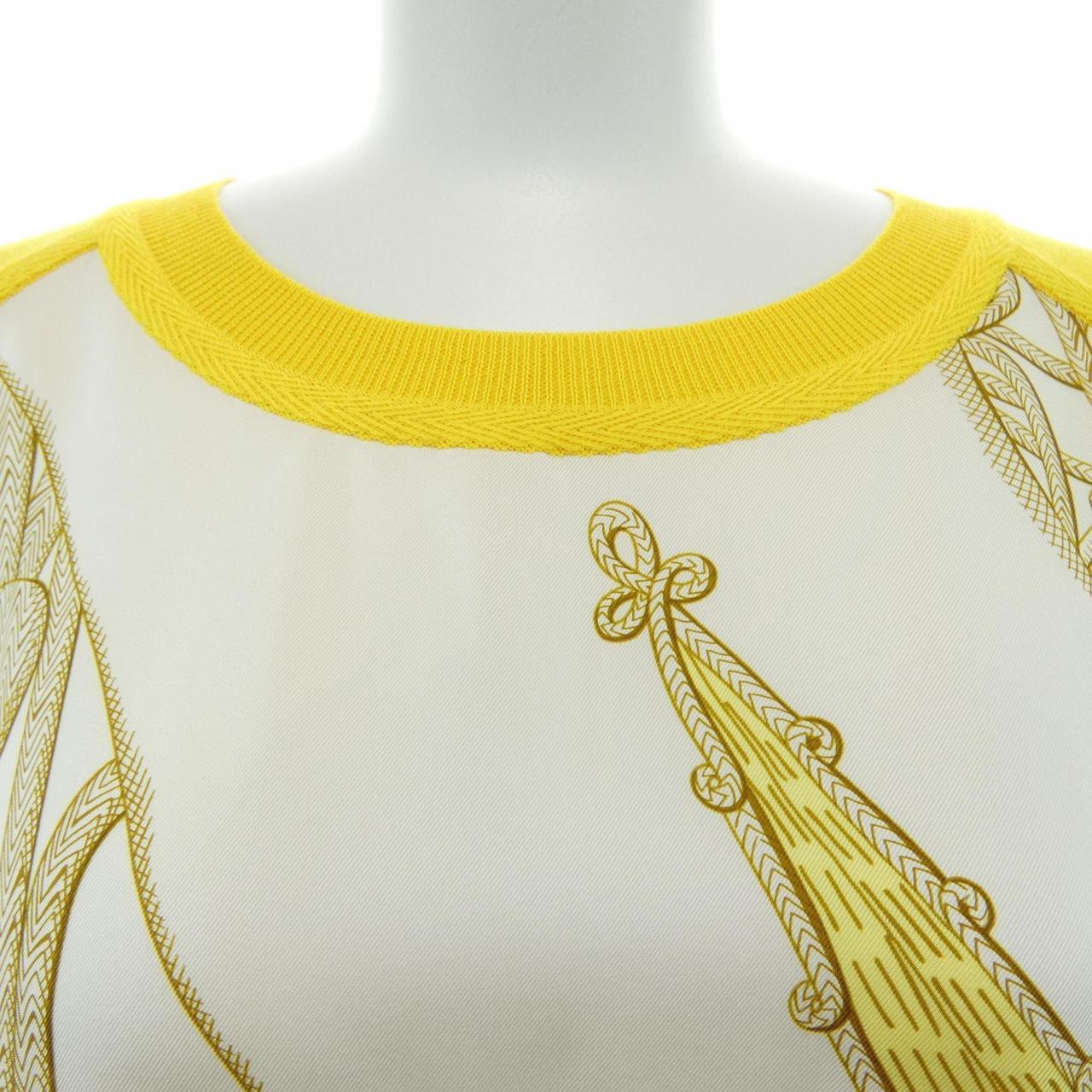 エルメス HERMES ZOUAVES ET DRAGON *17-7763 ツイルレーヌ ワンピース