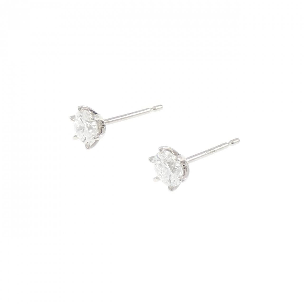 【リメイク】PT900/ST ダイヤモンド ピアス 0.306CT 0.308CT D VS1-2 EXT-VG