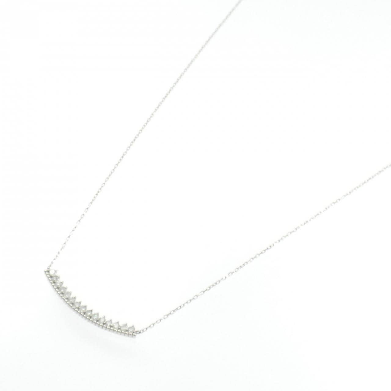 K18WG ダイヤモンド ネックレス 0.30CT