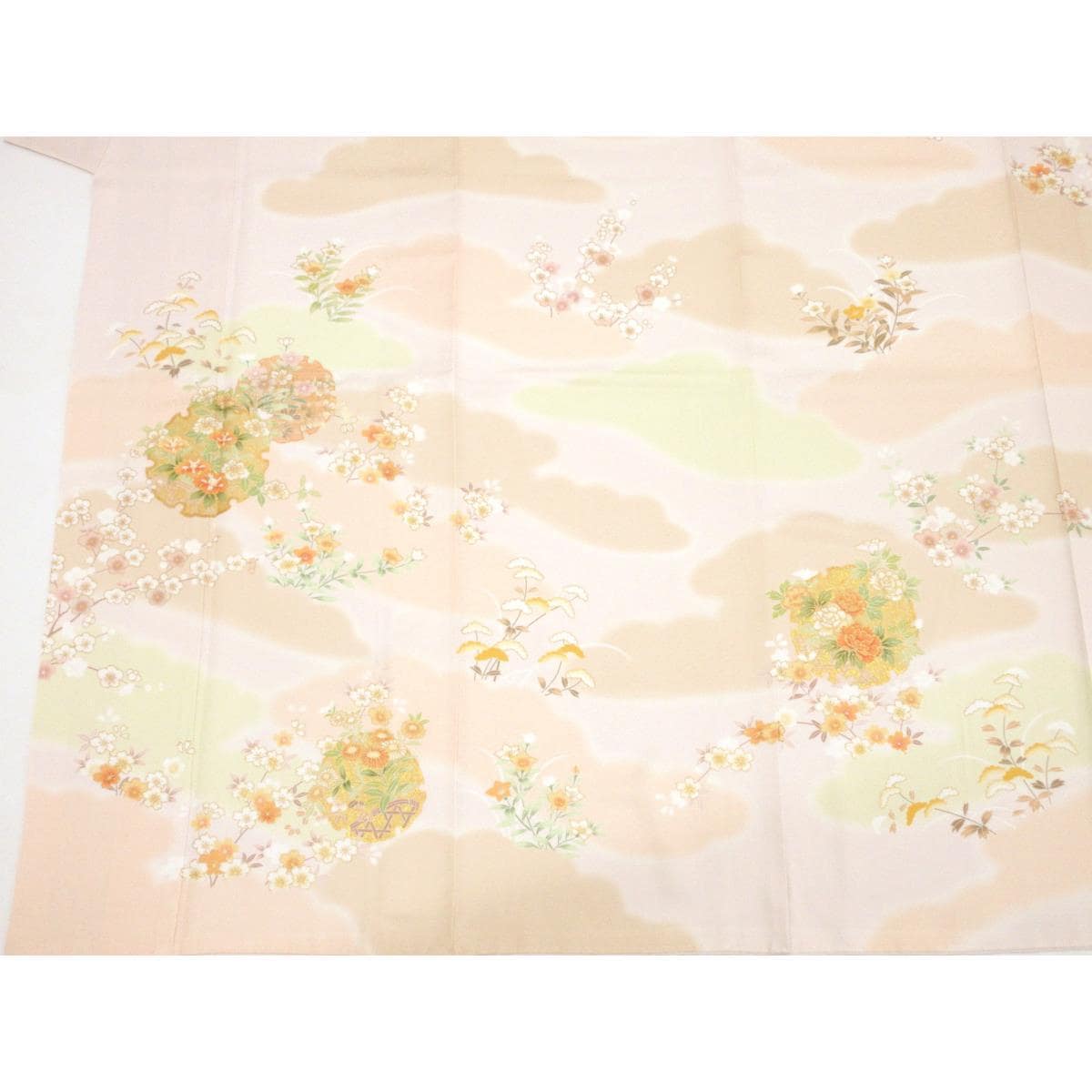 【未使用品】訪問着　友禅金彩加工