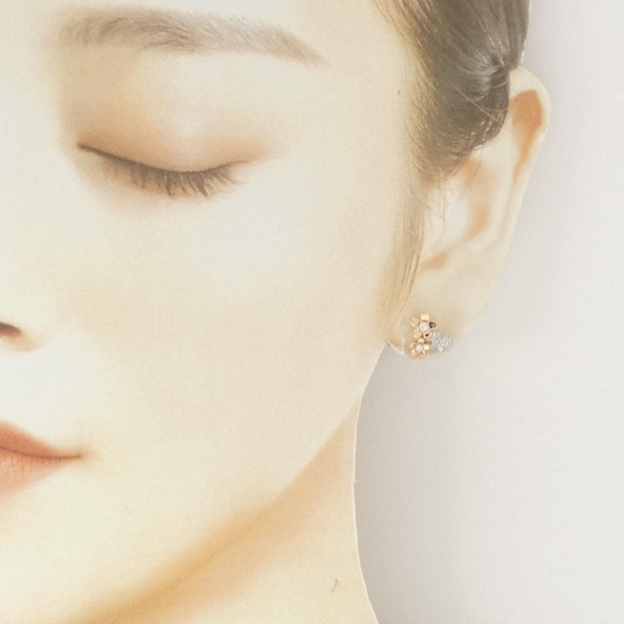 ポンテヴェキオ ダイヤモンド ピアス 0.14CT