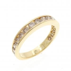 K18YG ハーフエタニティ ダイヤモンド リング 1.00CT