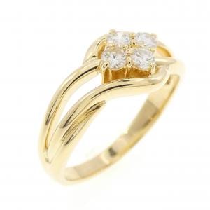 K18YG ダイヤモンド リング 0.20CT