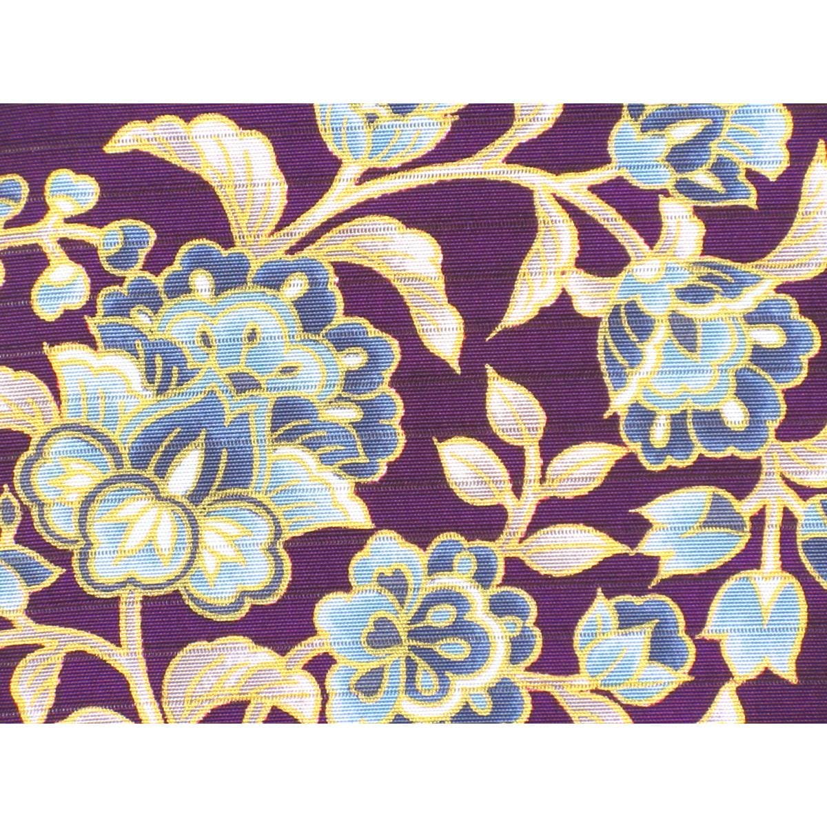 【未使用品】夏名古屋帯　絽塩瀬染帯　全通柄【岡重】