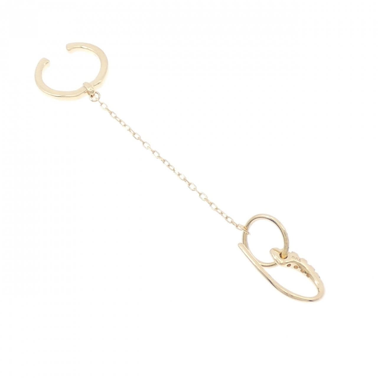ヒロタカ ムガル ピアス イヤーカフ 0.04CT 片耳
